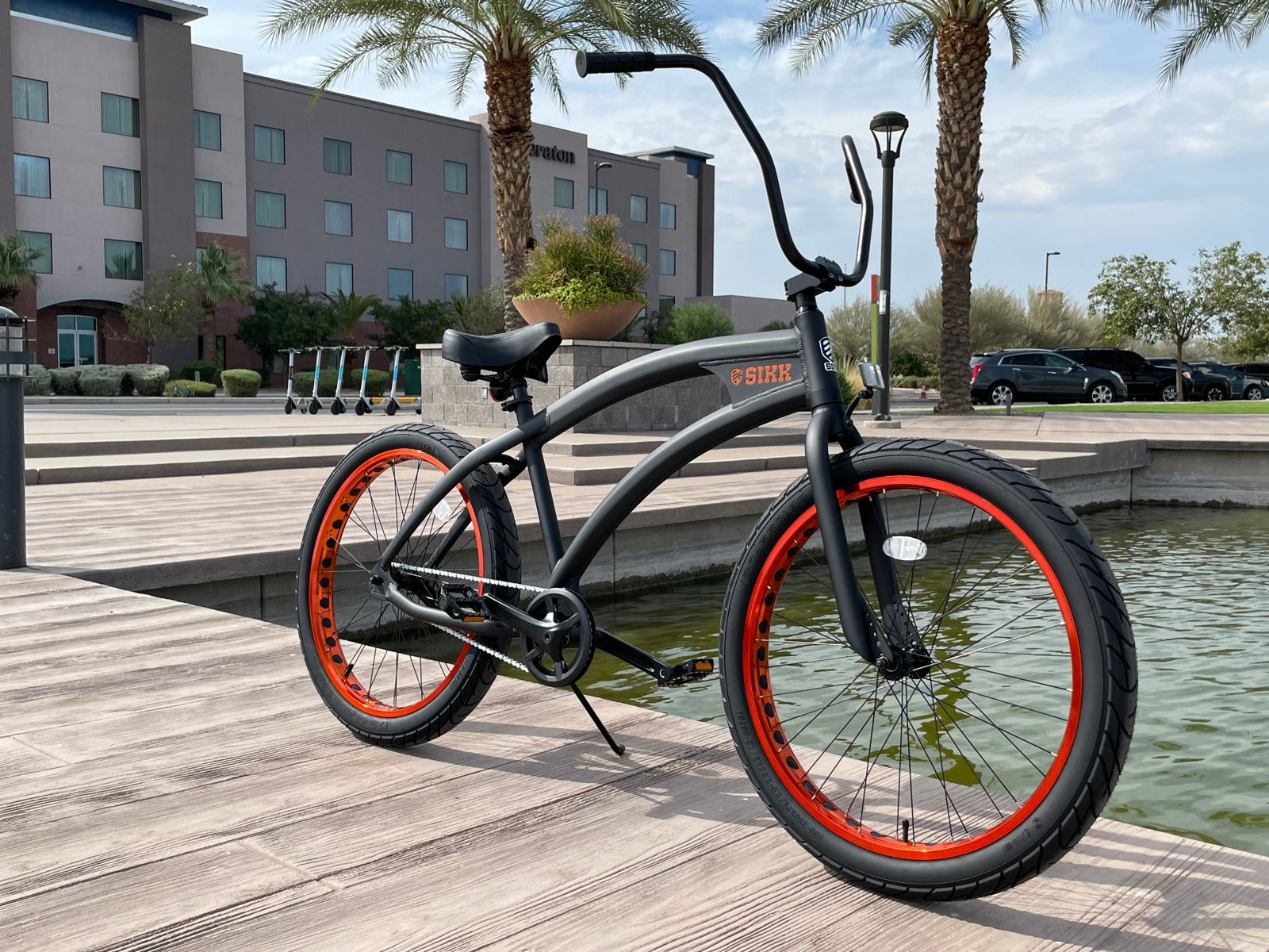 Wide Ride SS Single Speed Beach Cruisers Aluminum Bikes SIKK BICYCLES