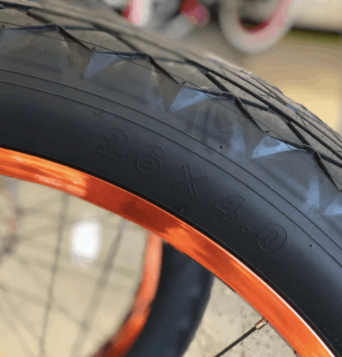 26x4 Black Tires 2 Tires and Tubes - SIKK BICYCLES