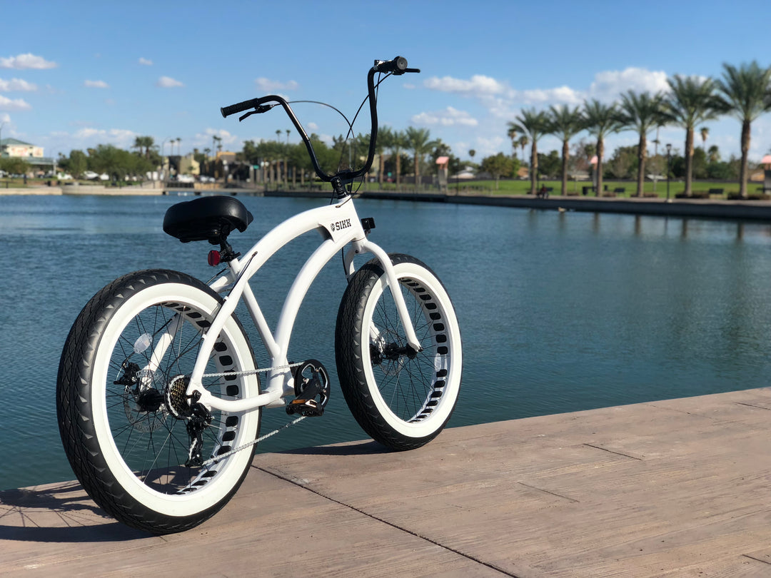 **Back In Stock!** SIKK SS Aluminum Frame STORMTROOPER 7 Speed UFO Fat Tire Cruiser - SIKK BICYCLES