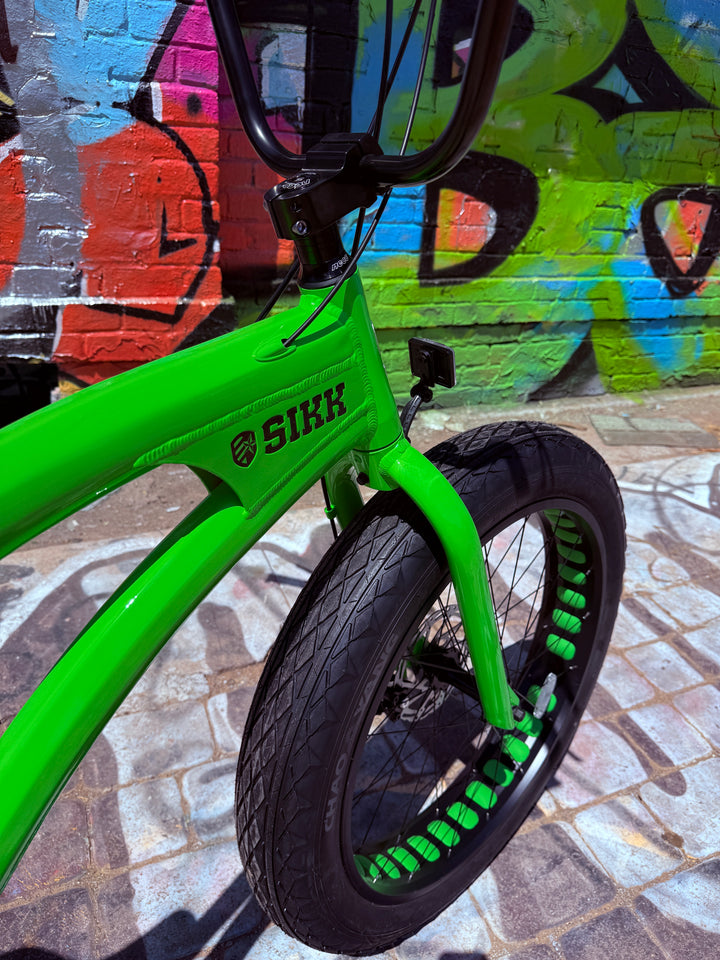 *NEW COLOR* SIKK SS Aluminum Green Frame 7 Speed UFO Fat Tire Cruiser