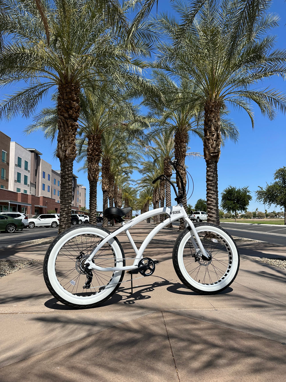 **Back In Stock** SIKK SS Aluminum Frame STORMTROOPER 7 Speed UFO Fat Tire Cruiser - SIKK BICYCLES