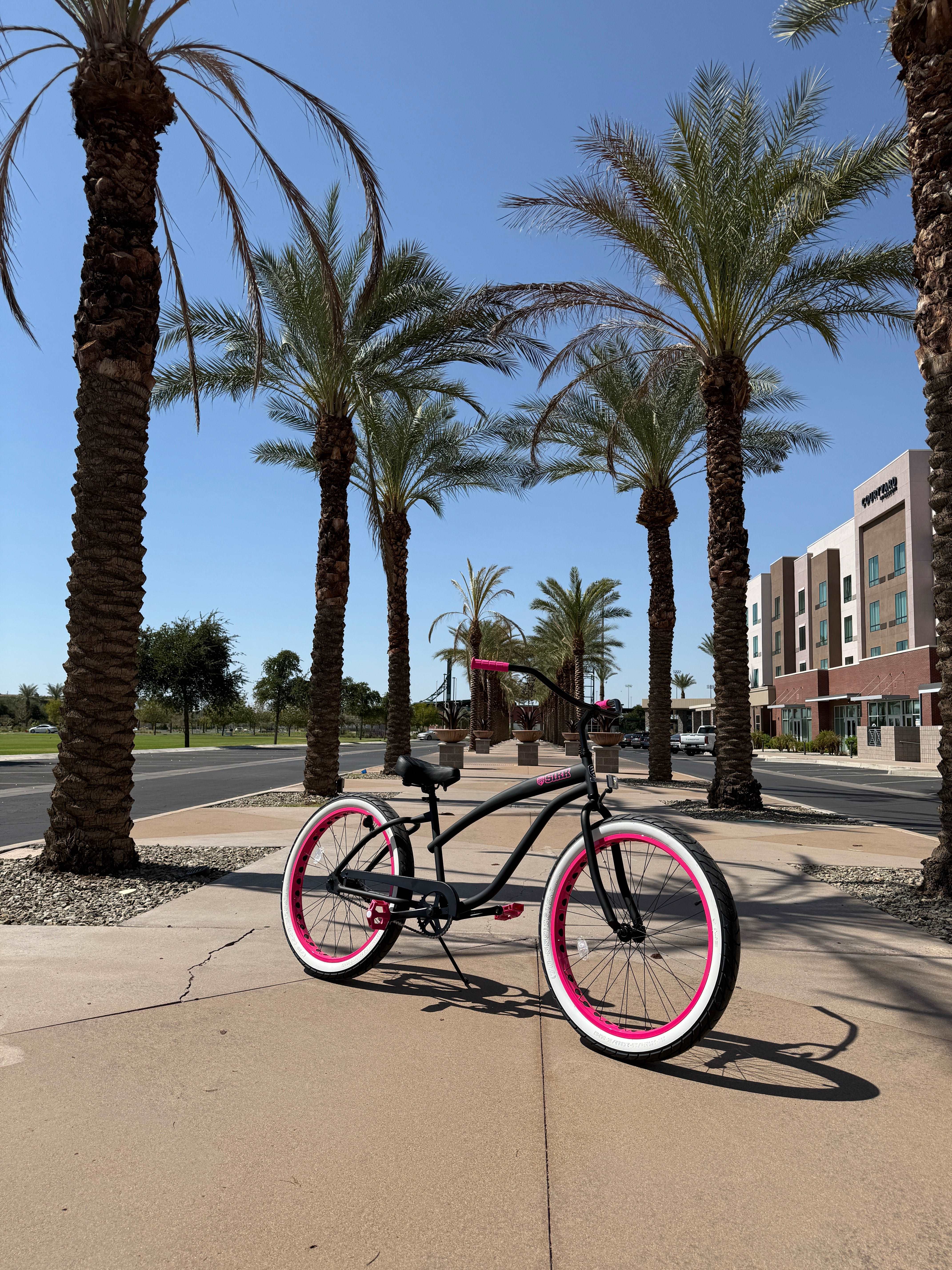 SIKK Wide Ride Ladies - Flat w Pink - Single Speed – SIKK BICYCLES