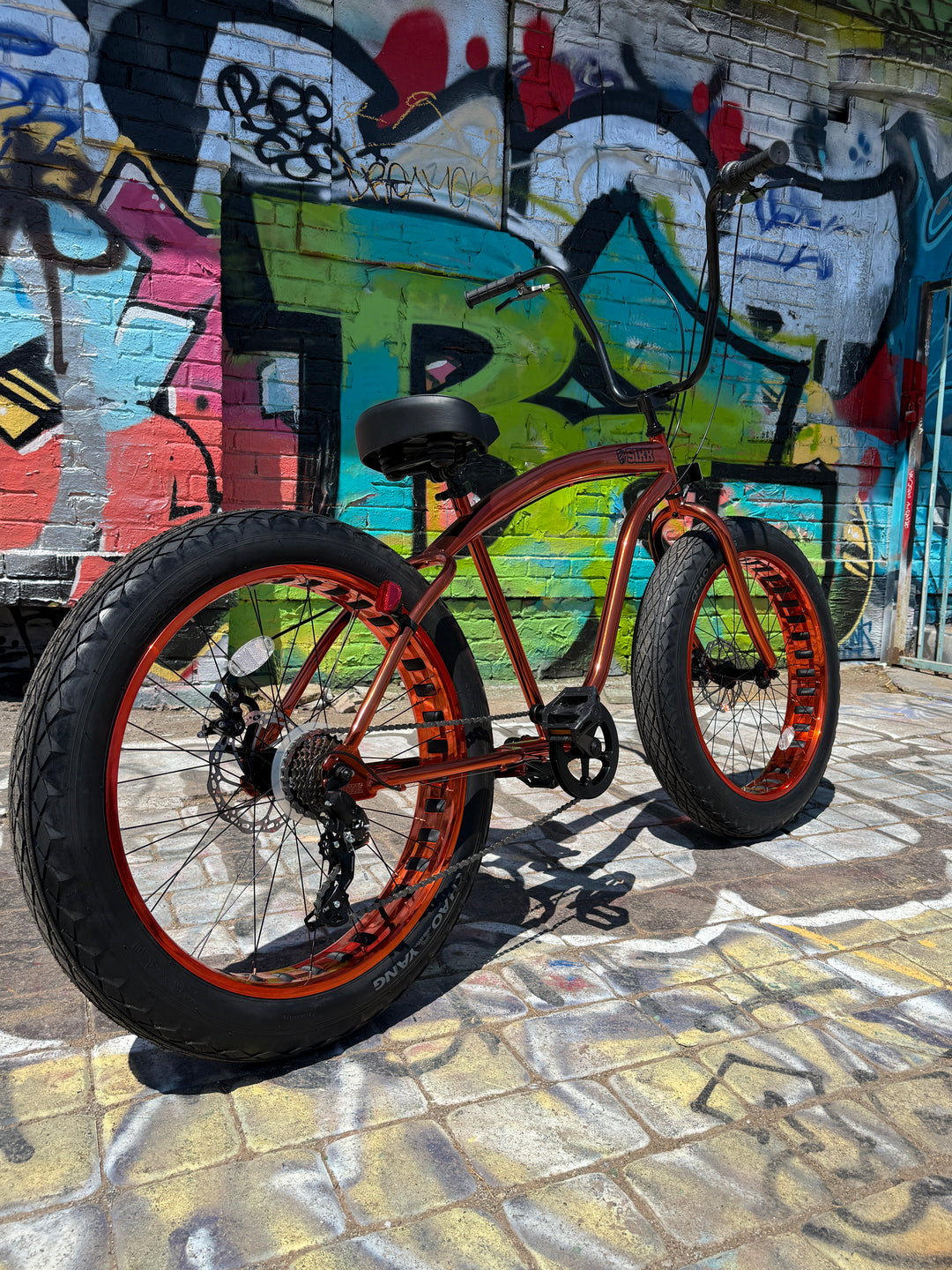 **Limited Quantities** SIKK UFO Fat Tire 7 Speed Copper Frame Copper Wheels