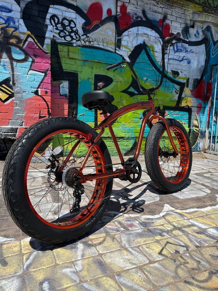 **Limited Quantities** SIKK UFO Fat Tire 7 Speed Copper Frame Copper Wheels