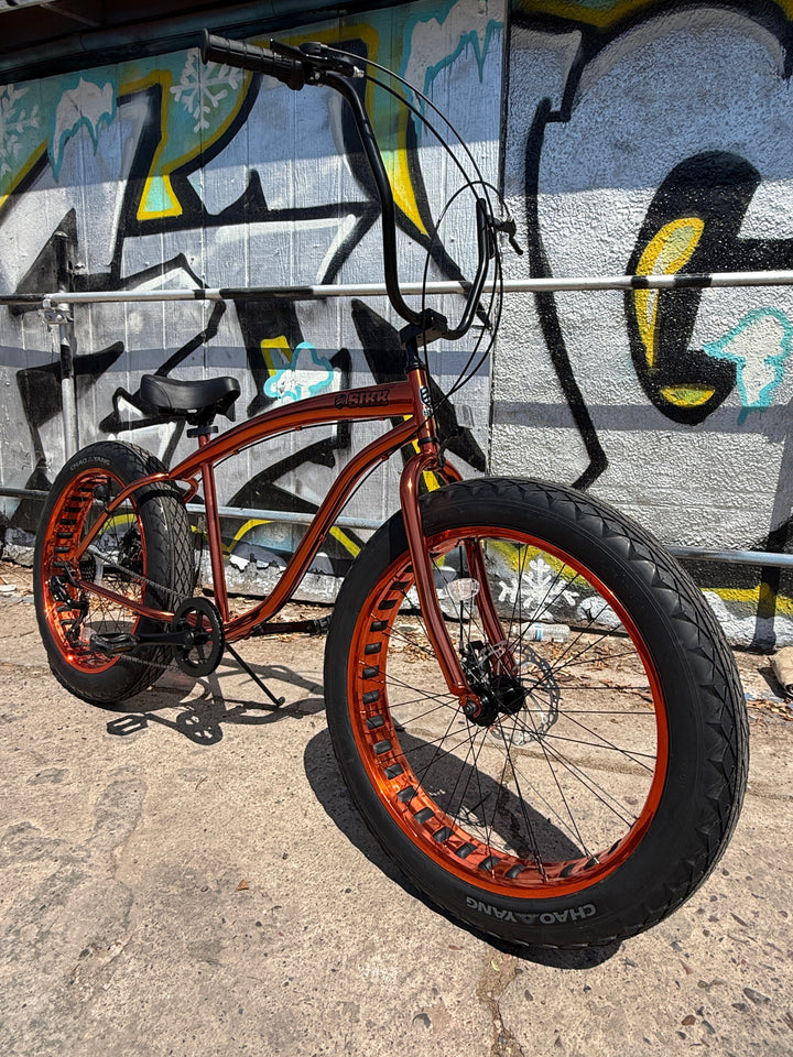 **Limited Quantities** SIKK UFO Fat Tire 7 Speed Copper Frame Copper Wheels
