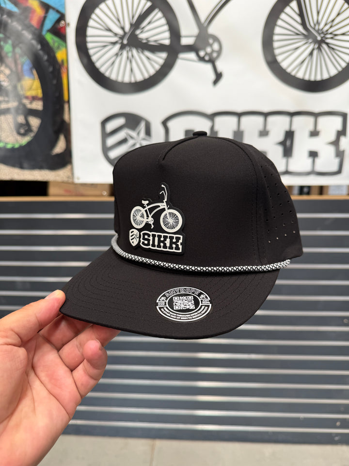 SIKK Bike Logo Anyrope Performance Snapback Hat