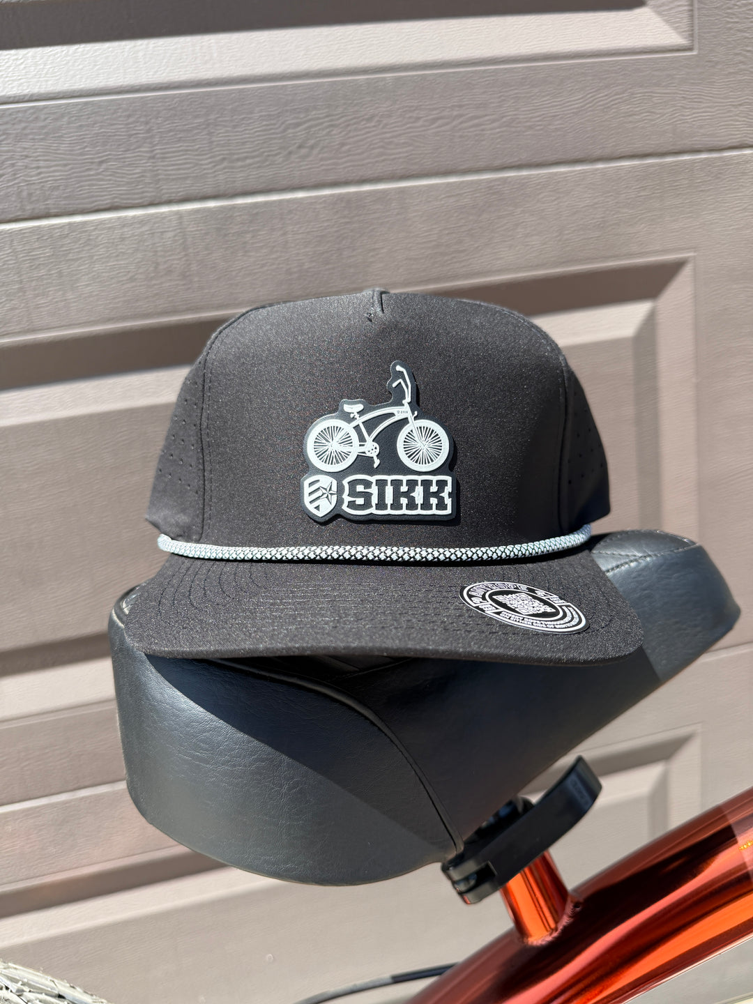 SIKK Bike Logo Anyrope Performance Snapback Hat