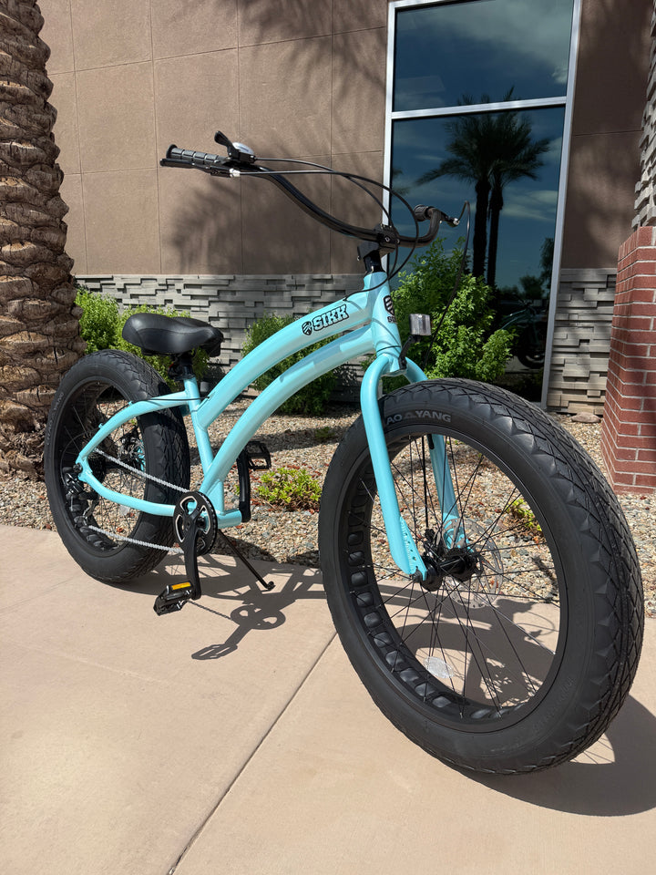 **NEW** SIKK Ladies UFO SS Aluminum Teal Frame 7 Speed Fat Tire Cruiser