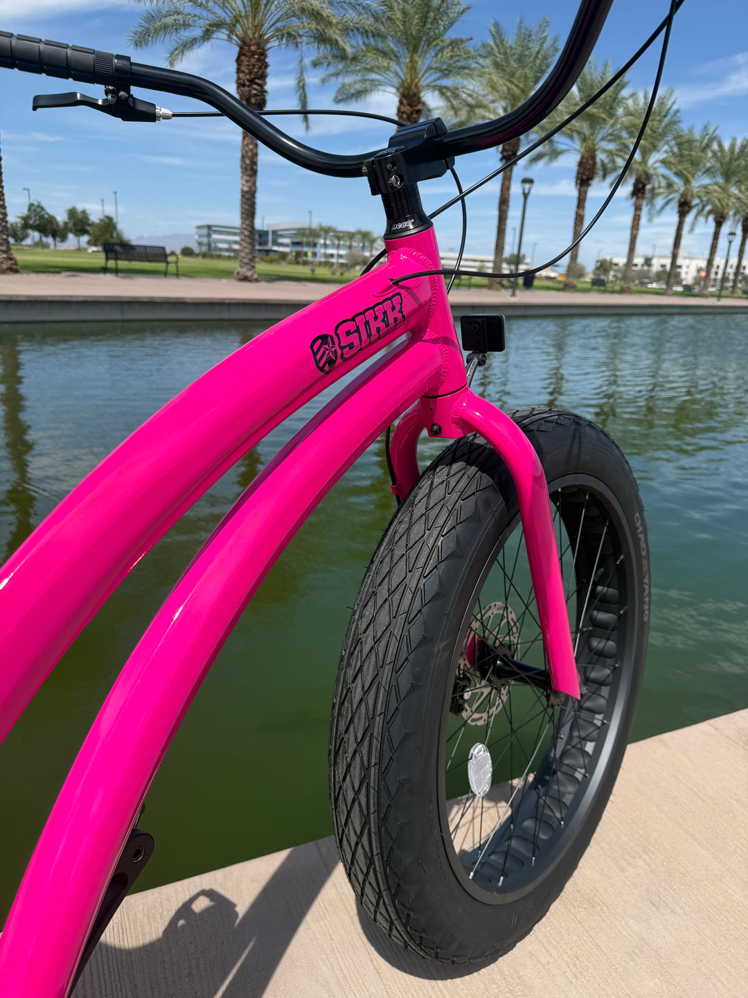 **NEW** SIKK Ladies UFO SS Aluminum Pink Frame 7 Speed Fat Tire Cruiser