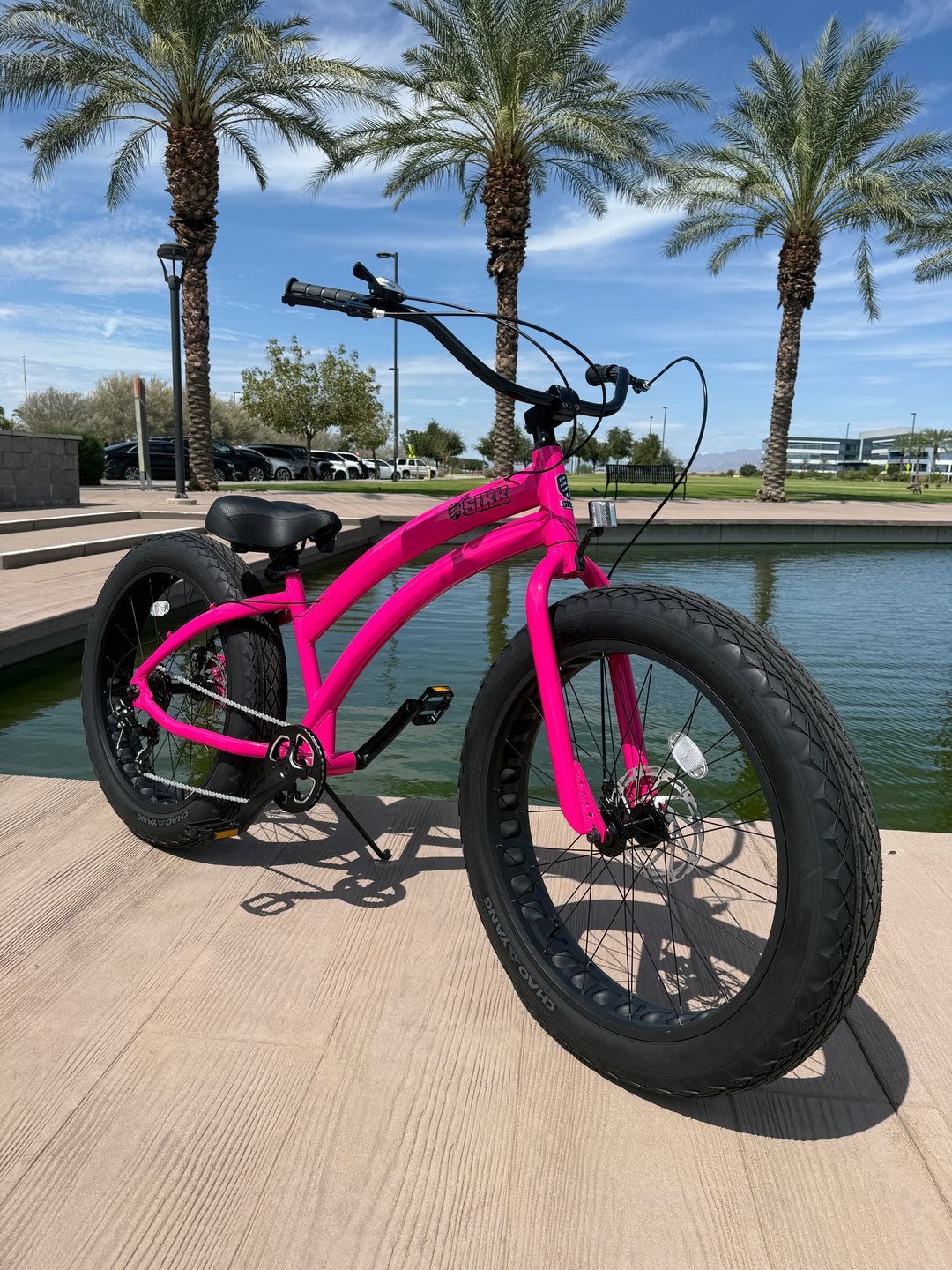 **NEW** SIKK Ladies UFO SS Aluminum Pink Frame 7 Speed Fat Tire Cruiser