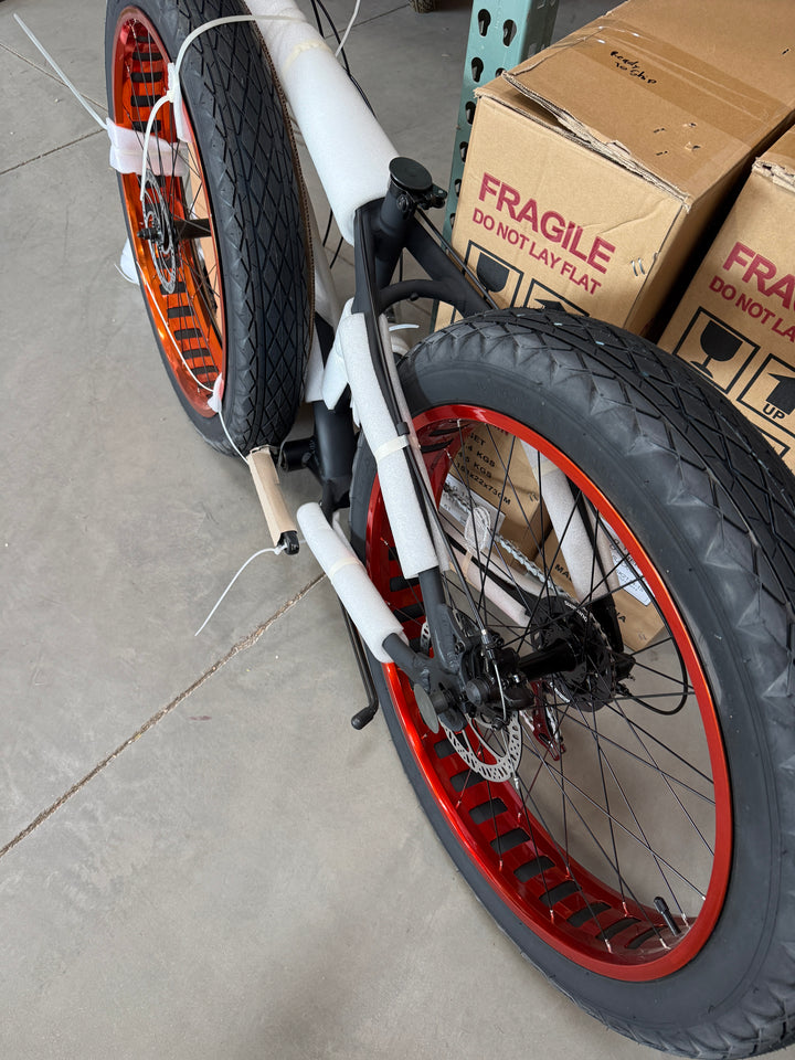 Wheel Discoloration SEE PICTURES SIKK SS Aluminum Frame Flat Black- Copper Wheels 7 Speed UFO Fat Tire Cruiser