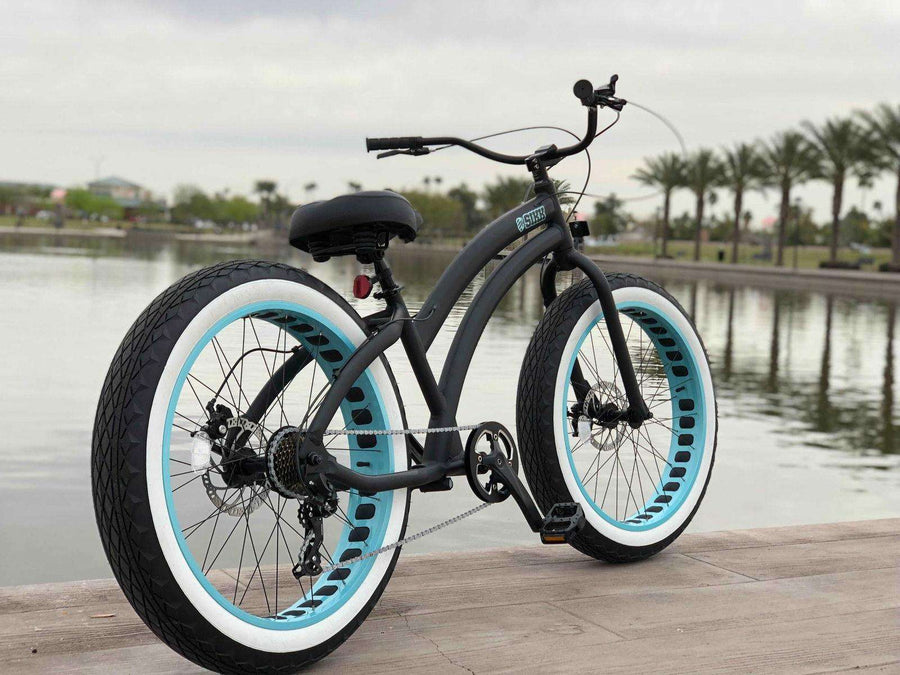 UFO SS 7 Speed Fat Tire Cruisers | Aluminum Frame Bikes – SIKK BICYCLES