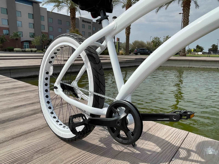 SIKK Wide Ride SS Aluminum Frame Single Speed Stormtrooper White - SIKK BICYCLES