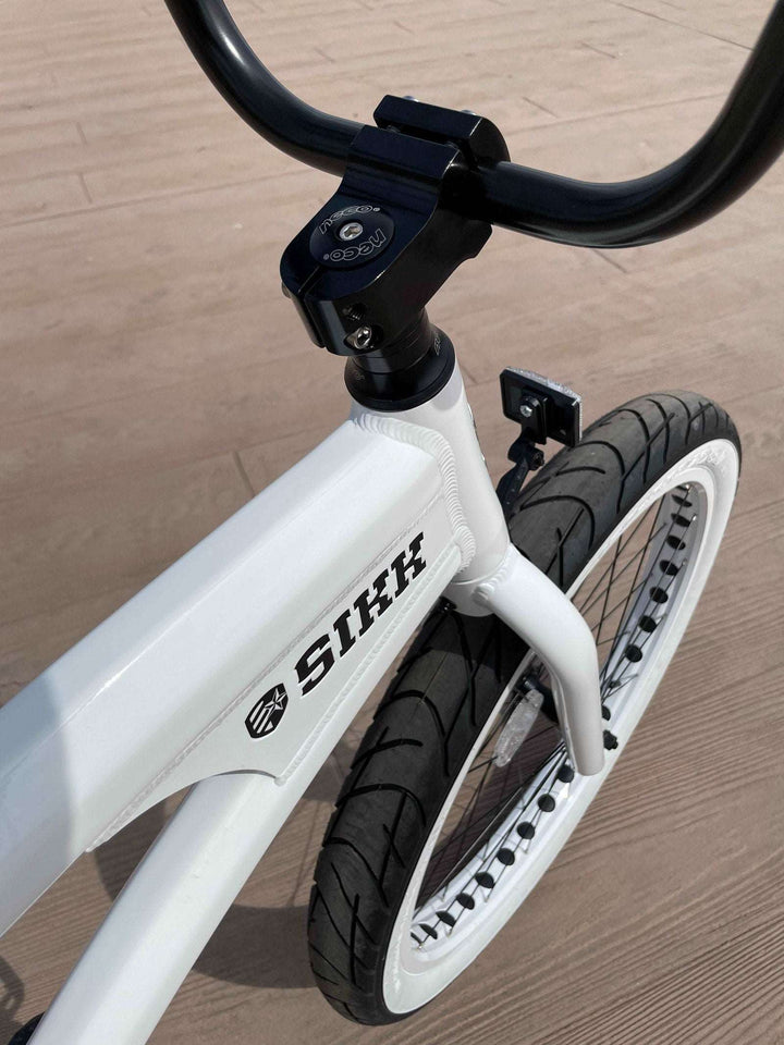 SIKK Wide Ride SS Aluminum Frame Single Speed Stormtrooper White - SIKK BICYCLES