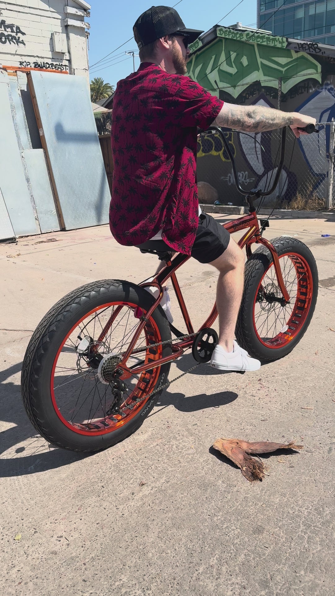 **Limited Quantities** SIKK UFO Fat Tire 7 Speed Copper Frame Copper Wheels