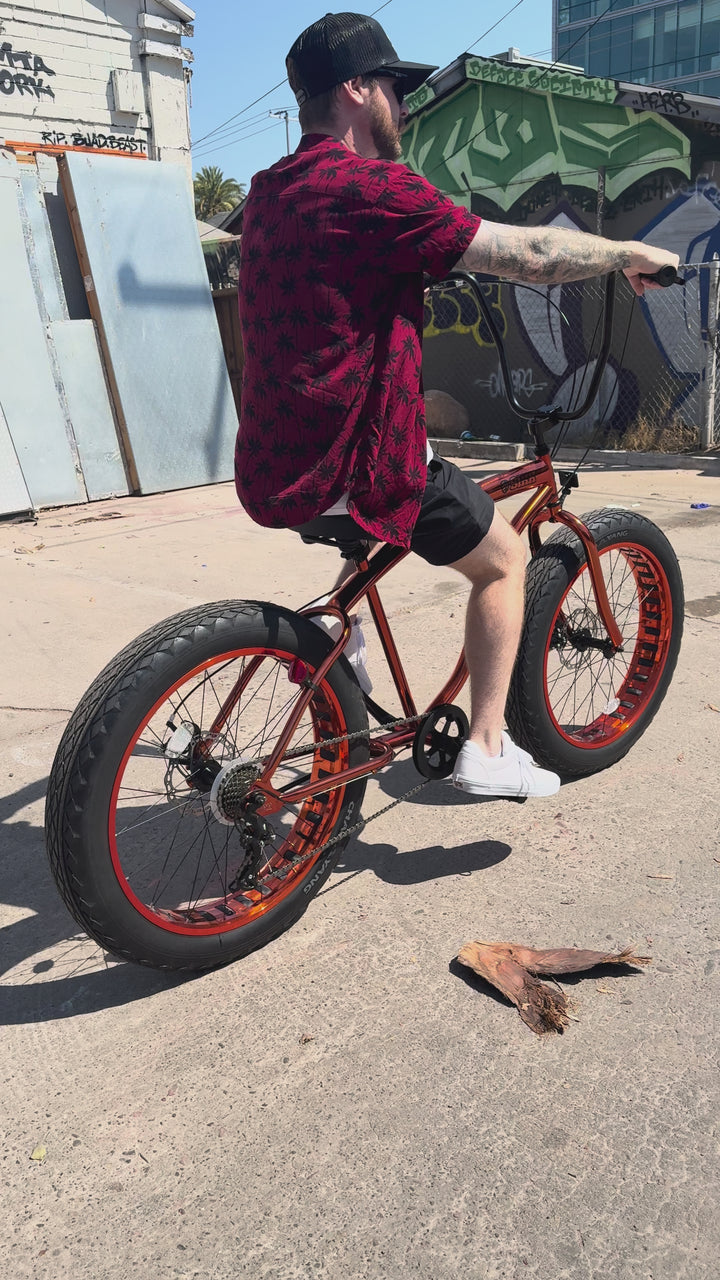**Limited Quantities** SIKK UFO Fat Tire 7 Speed Copper Frame Copper Wheels