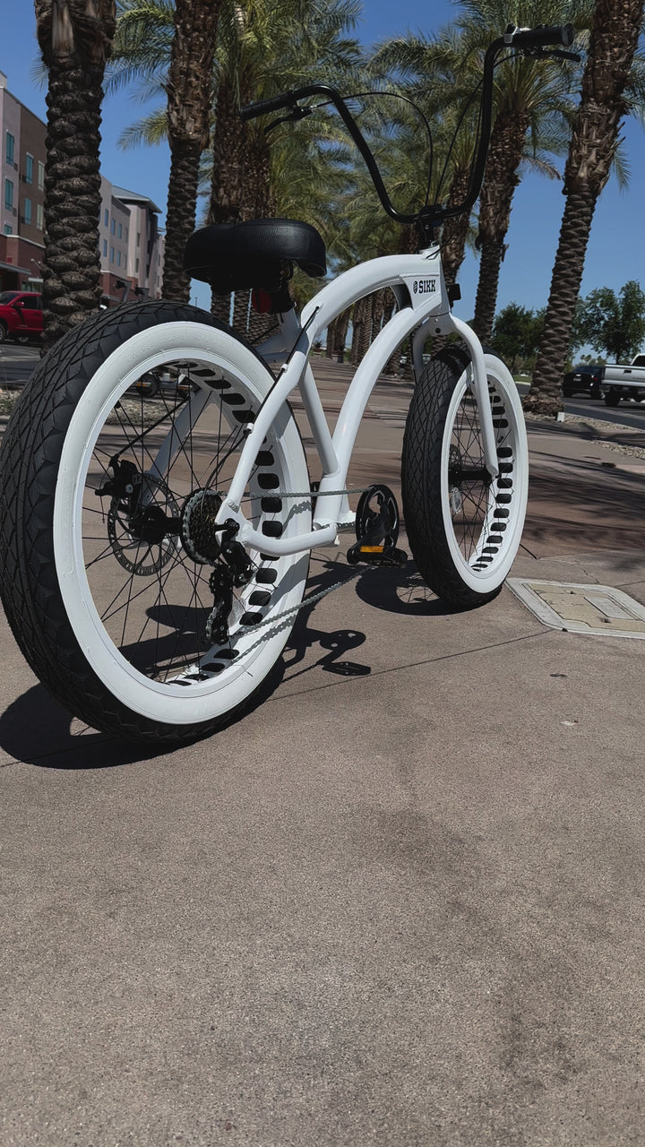 **Back In Stock!** SIKK SS Aluminum Frame STORMTROOPER 7 Speed UFO Fat Tire Cruiser