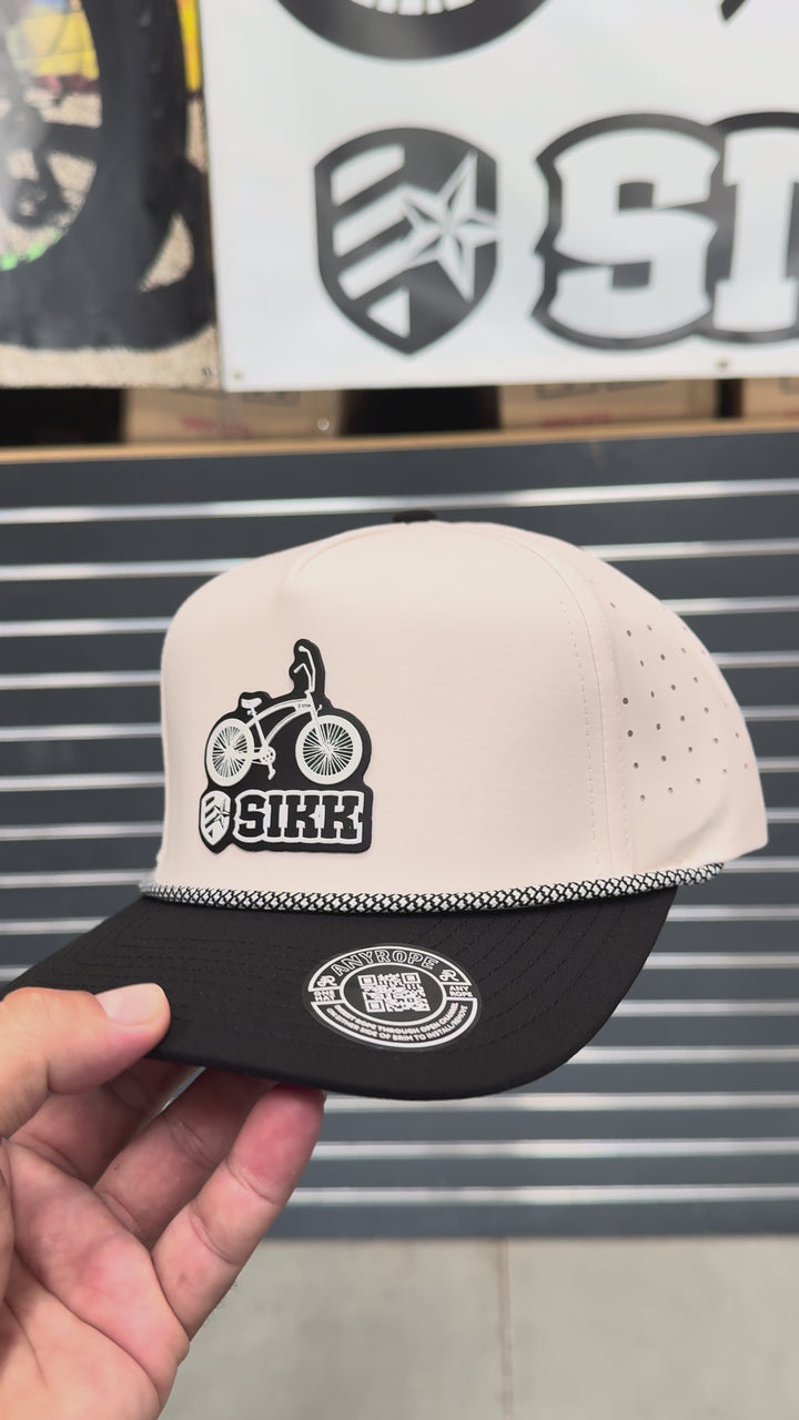 SIKK Bike Logo Anyrope Performance Snapback Hat