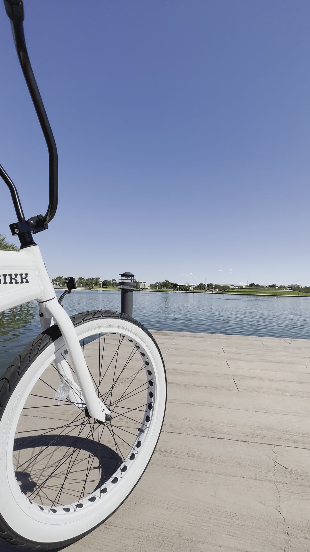 SIKK Wide Ride SS Aluminum Frame Single Speed Stormtrooper White