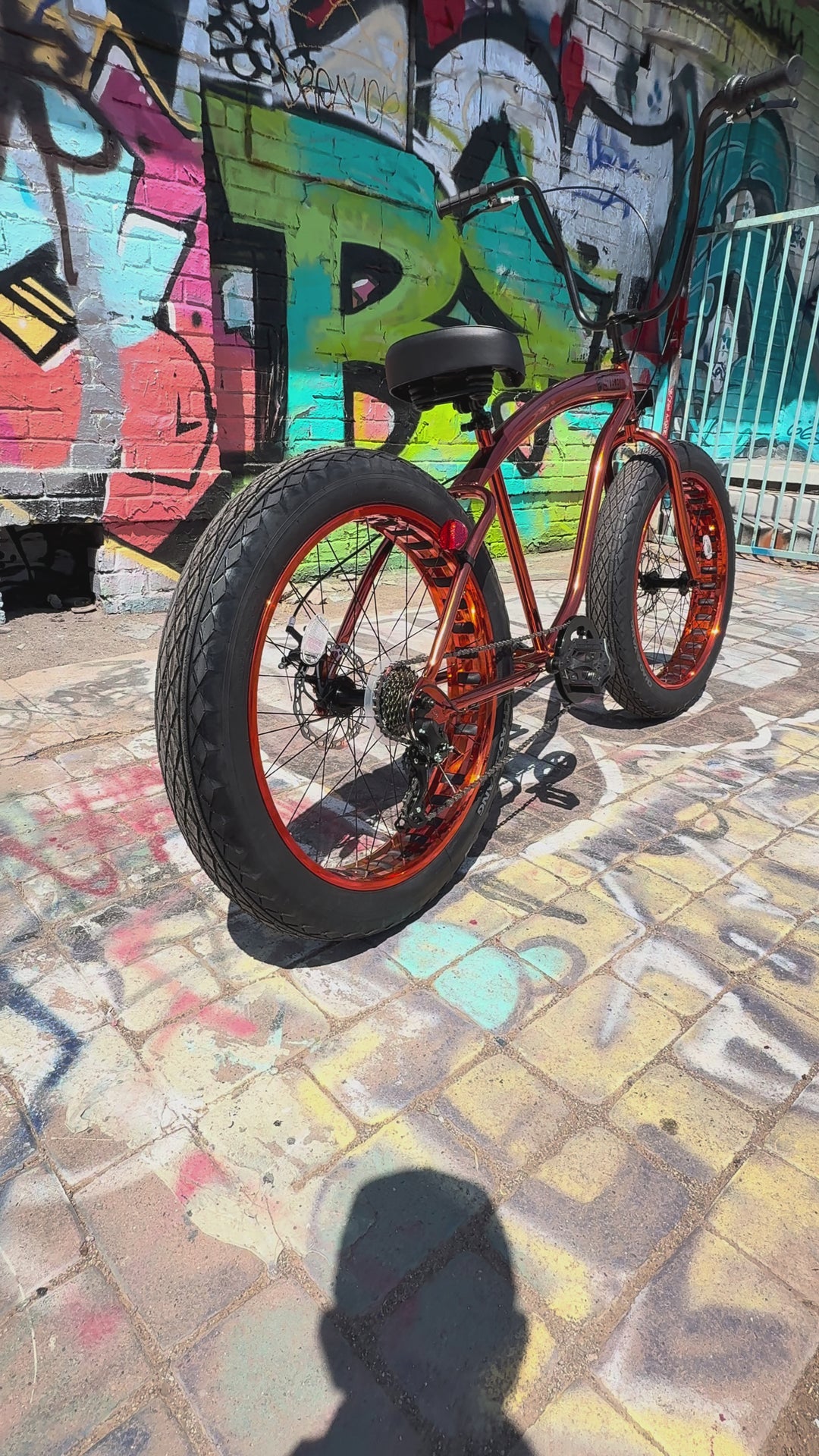 **Limited Quantities** SIKK UFO Fat Tire 7 Speed Copper Frame Copper Wheels