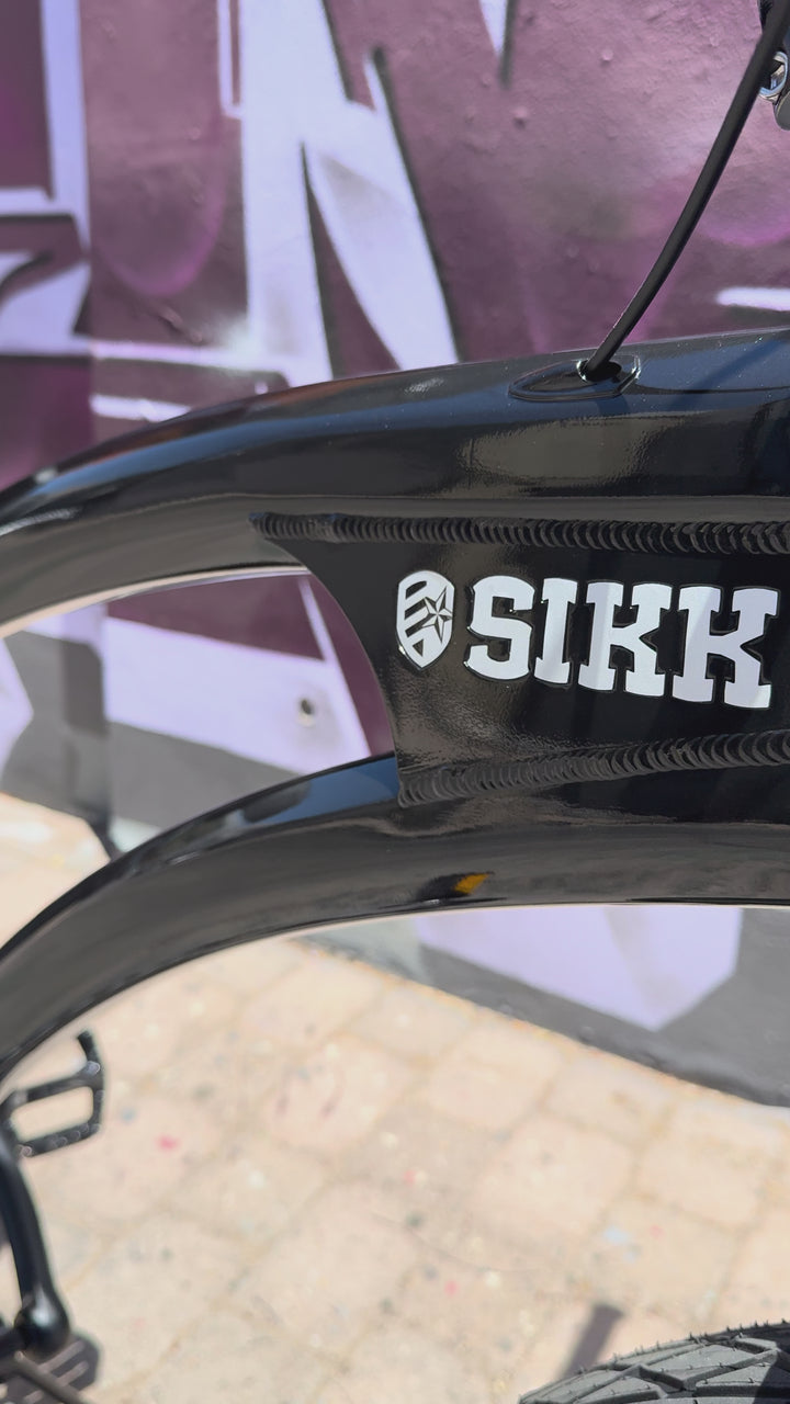 **NEW** SIKK SS Aluminum Frame Gloss Black Polished Wheels 7 Speed UFO Fat Tire Cruiser